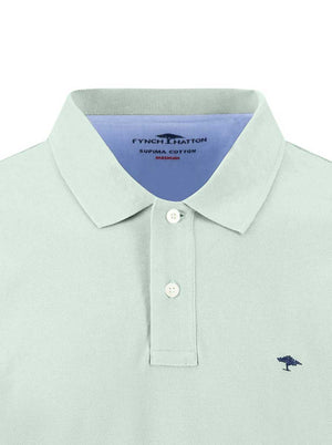Fynch Hatton Polo & T-Shirts Fynch Hatton - Premium Cotton Mint Polo Shirt