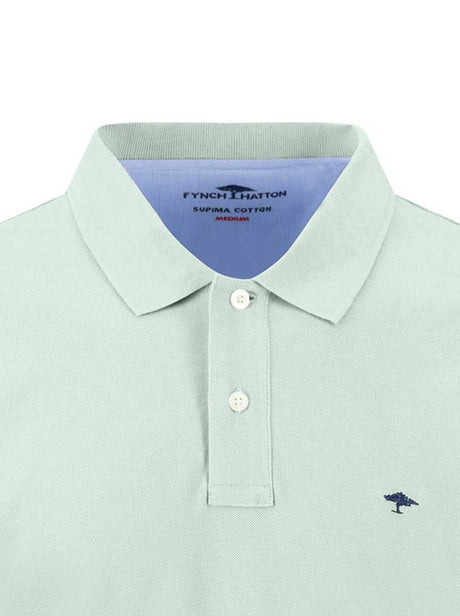 Fynch Hatton Polo & T-Shirts Fynch Hatton - Premium Cotton Mint Polo Shirt