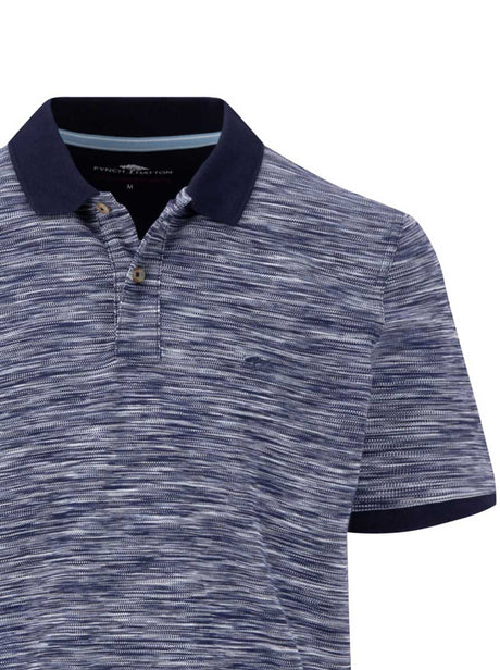 Fynch Hatton Polo & T-Shirts Fynch Hatton - Premium Cotton Missoni Finish Navy Polo Shirt