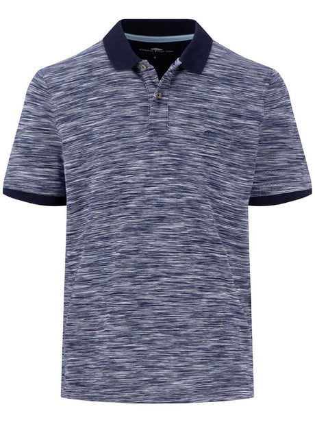 Fynch Hatton Polo & T-Shirts Fynch Hatton - Premium Cotton Missoni Finish Navy Polo Shirt