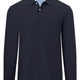 Fynch Hatton Polo & T-Shirts Fynch Hatton - Premium Cotton Navy Long Sleeve Polo