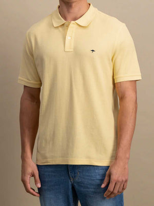 Fynch Hatton Polo & T-Shirts Fynch Hatton - Premium Cotton Pale Yellow Polo Shirt