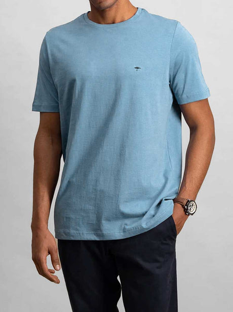 Fynch Hatton Polo & T-Shirts Fynch Hatton - Premium Cotton Sky T-Shirt