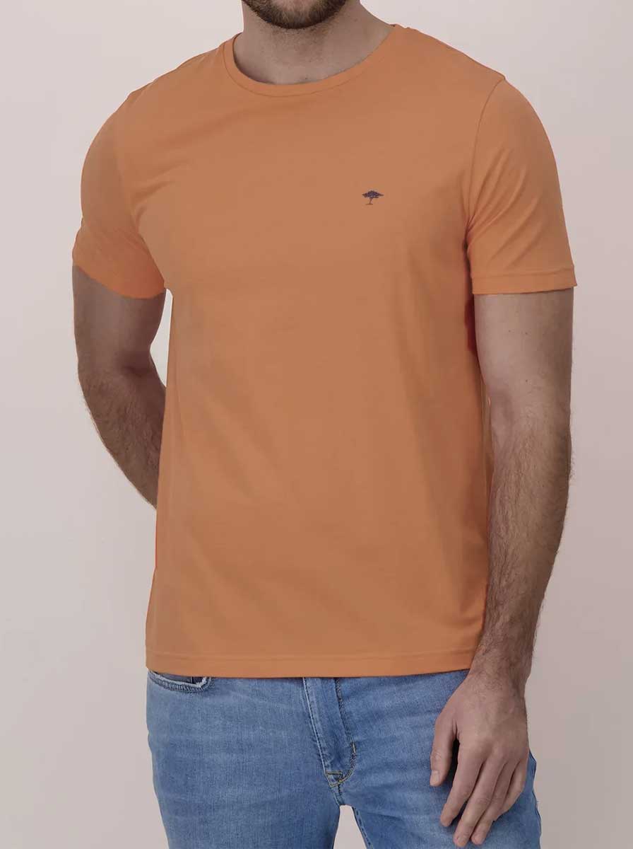 Fynch Hatton Polo & T-Shirts Fynch Hatton - Premium Cotton Tangerine T-Shirt