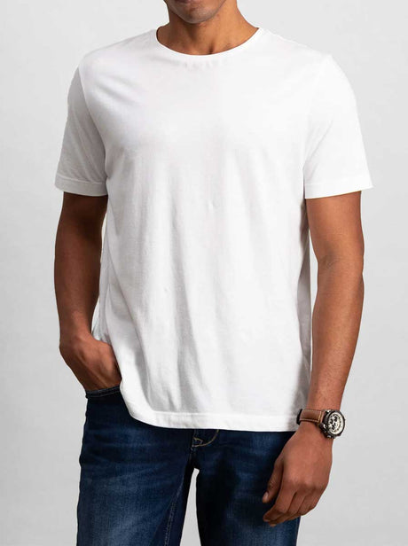 Fynch Hatton Polo & T-Shirts Fynch Hatton - Premium Cotton White T-Shirt