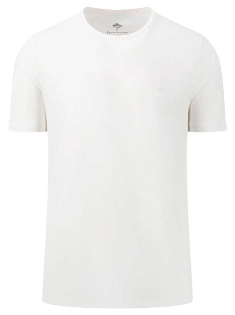 Fynch Hatton Polo & T-Shirts Fynch Hatton - Premium Cotton White T-Shirt