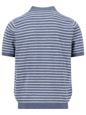 Fynch Hatton Polo & T-Shirts Fynch Hatton - Striped Horizon Knitted Polo Shirt