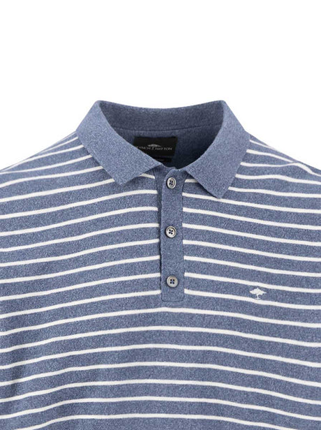 Fynch Hatton Polo & T-Shirts Fynch Hatton - Striped Horizon Knitted Polo Shirt