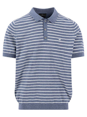 Fynch Hatton Polo & T-Shirts Fynch Hatton - Striped Horizon Knitted Polo Shirt
