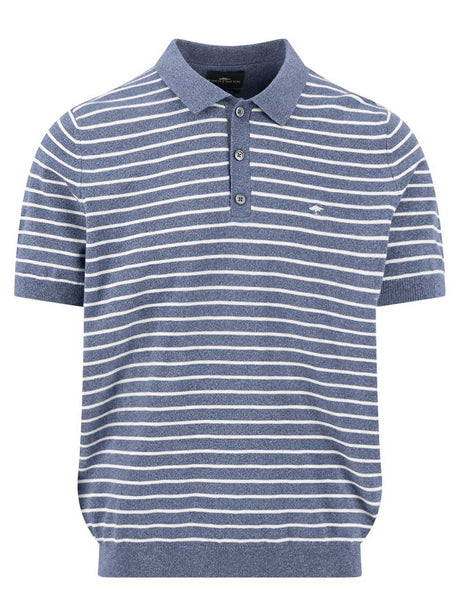 Fynch Hatton Polo & T-Shirts Fynch Hatton - Striped Horizon Knitted Polo Shirt