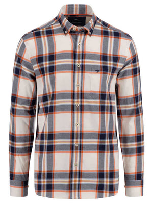 Fynch Hatton Shirts Fynch Hatton - Check Cotton Flannel Shirt