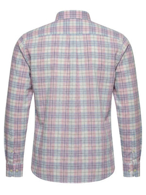 Fynch Hatton Shirts Fynch Hatton - Check Cotton Long Sleeve Magnolia Shirt