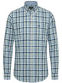 Fynch Hatton Shirts Fynch Hatton - Check Cotton Long Sleeve Mint Shirt