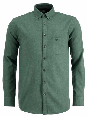 Fynch Hatton Shirts Fynch Hatton - Cotton Flannel Long Sleeve Fern Shirt