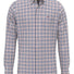 Fynch Hatton Shirts Fynch Hatton - Fine Check Cotton Long Sleeve Peach Shirt