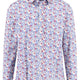 Fynch Hatton Shirts Fynch Hatton - Floral Print Cotton Long Sleeve Berry Shirt