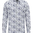 Fynch Hatton Shirts Fynch Hatton - Floral Print Cotton Long Sleeve Crystal Blue Shirt