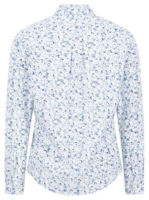 Fynch Hatton Shirts Fynch Hatton - Floral Print Cotton Long Sleeve Horizon Shirt