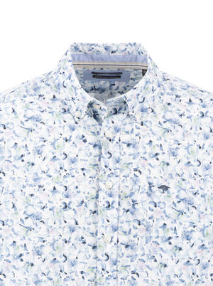 Fynch Hatton Shirts Fynch Hatton - Floral Print Cotton Long Sleeve Horizon Shirt