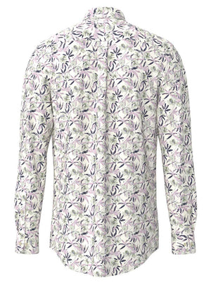 Fynch Hatton Shirts Fynch Hatton - Floral Print Cotton Long Sleeve Magnolia Shirt