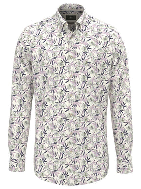 Fynch Hatton Shirts Fynch Hatton - Floral Print Cotton Long Sleeve Magnolia Shirt