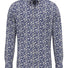 Fynch Hatton Shirts Fynch Hatton - Floral Print Cotton Long Sleeve Misty Blue Shirt