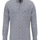 Fynch Hatton Shirts Fynch Hatton - Floral Print Cotton Long Sleeve Misty Blue Shirt