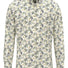 Fynch Hatton Shirts Fynch Hatton - Floral Print Cotton Long Sleeve Pale Yellow Shirt