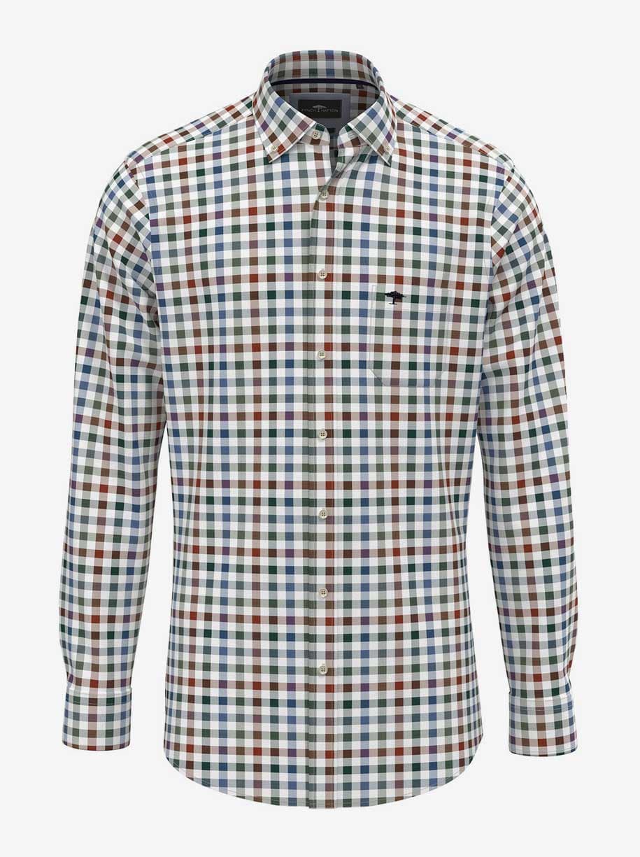 Fynch Hatton Shirts Fynch Hatton - Gingham Check Cotton Shirt