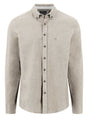 Fynch Hatton Shirts Fynch Hatton - Herringbone Flannel Long Sleeve Snow White Shirt