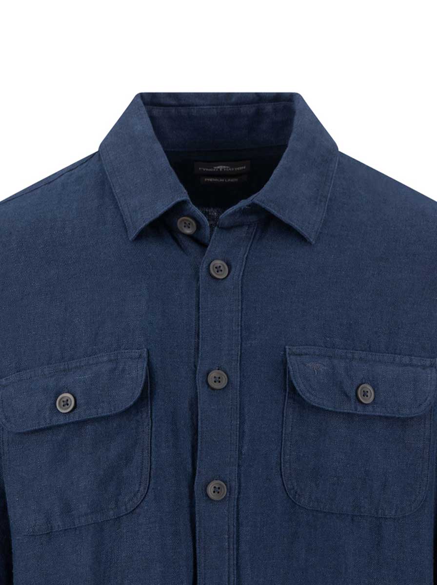 Fynch Hatton Shirts Fynch Hatton - Linen Overshirt