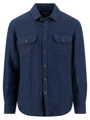Fynch Hatton Shirts Fynch Hatton - Linen Overshirt