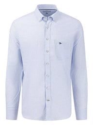 Fynch Hatton Shirts Fynch Hatton - Oxford Cotton Blue Check Shirt