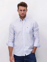 Fynch Hatton Shirts Fynch Hatton - Oxford Cotton Blue Check Shirt