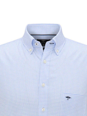 Fynch Hatton Shirts Fynch Hatton - Oxford Cotton Blue Check Shirt