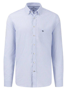 Fynch Hatton Shirts Fynch Hatton - Oxford Cotton Blue Stripe Shirt