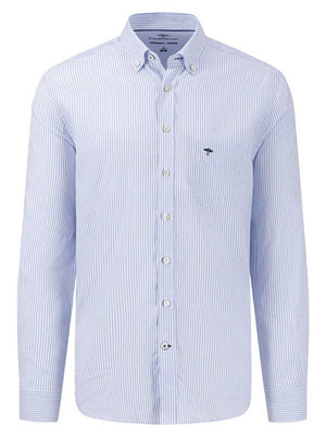 Fynch Hatton Shirts Fynch Hatton - Oxford Cotton Blue Stripe Shirt