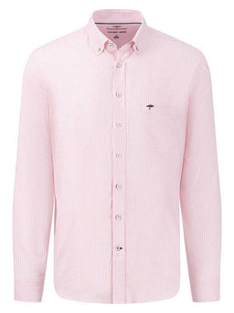 Fynch Hatton Shirts Fynch Hatton - Oxford Cotton Pink Stripe Shirt