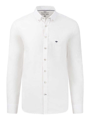 Fynch Hatton Shirts Fynch Hatton - Oxford Cotton White Shirt