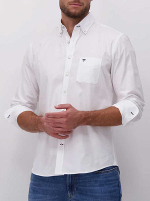 Fynch Hatton Shirts Fynch Hatton - Oxford Cotton White Shirt