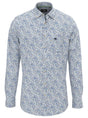 Fynch Hatton Shirts Fynch Hatton - Premium Cotton Blue Floral Print Shirt