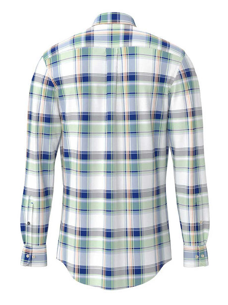 Fynch Hatton Shirts Fynch Hatton - Premium Cotton Check Blue Shirt