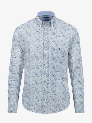 Fynch Hatton Shirts Fynch Hatton - Premium Cotton Floral Print Shirt