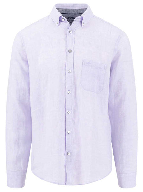 Fynch Hatton Shirts Fynch Hatton - Premium Linen Lavender Shirt