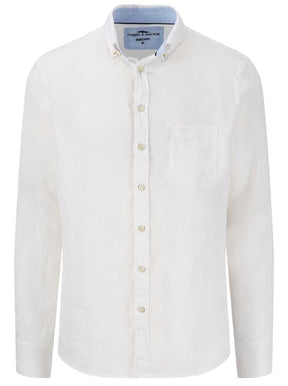 Fynch Hatton Shirts Fynch Hatton - Premium Linen White Shirt