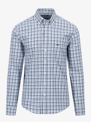 Fynch Hatton Shirts Fynch Hatton - Small Check Cotton Shirt