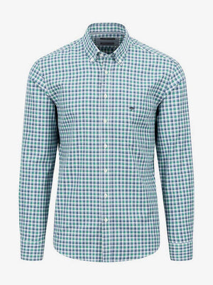 Fynch Hatton Shirts Fynch Hatton - Small Check Cotton Shirt