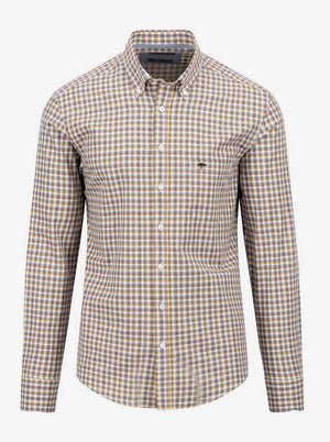 Fynch Hatton Shirts Fynch Hatton - Small Check Cotton Shirt