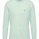 Fynch Hatton Shirts Fynch Hatton - Striped Oxford Cotton Long Sleeve Mint Shirt