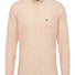 Fynch Hatton Shirts Fynch Hatton - Striped Oxford Cotton Long Sleeve Tangerine Shirt